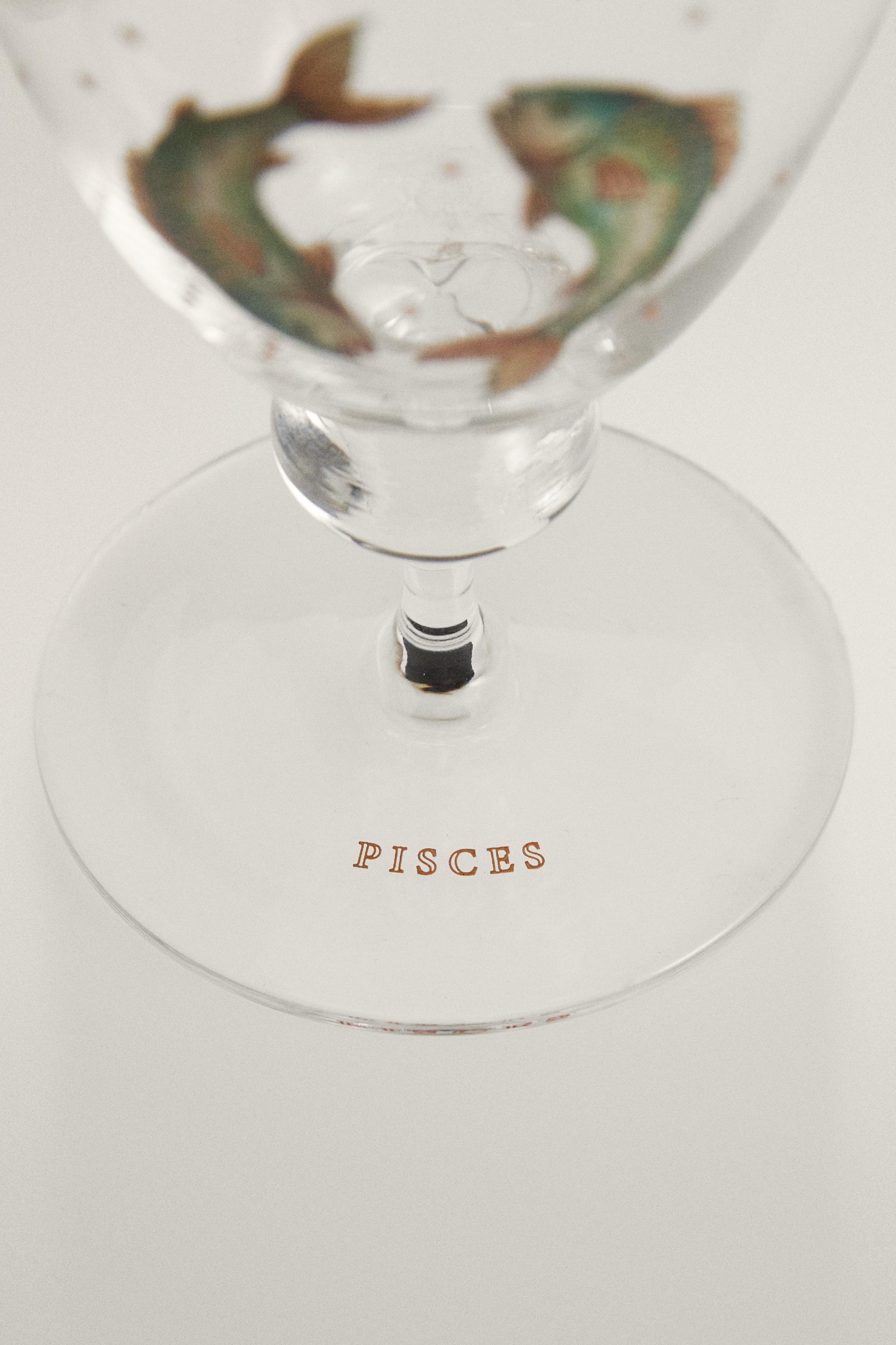 PISCES ZODIAC GLASS | MARISA BERENSON